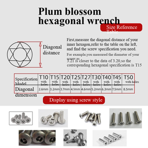 Black plum blossom plastic box 9PC star-shaped manual polygonal wrench <strong>set</strong> universal manual maintenance plum blossom <strong>key</strong> - Product Image 5