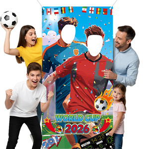 Mapa del Torneo Mundial de Fútbol 2026 con Banderas y Marcadores para Aficionados - Product Image 1