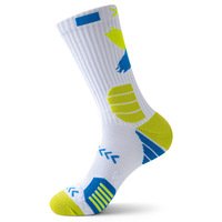 Chaussettes mi-mollet respirantes en mélange coton-polyester, antibactériennes, déodorantes, confortables, décontractées, pour le sport, vente en gros