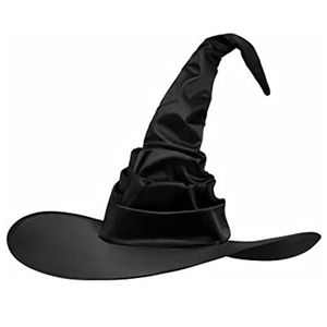 Hete Aanbieding Halloween Zwarte Boze Heksenhoeden Spin Vleermuis Opvouwbare Tovenaarshoed Party Cosplay Kostuum Accessoire Satijn Vliesstof - Product Image 5