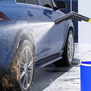 Pistola de Agua Manual Portátil de Alta Presión para Auto, 5 Boquillas Ajustables, Construcción de Acero Inoxidable, para Lavado de Vehículos en Exteriores - Product Image 6