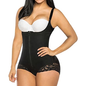Body gainant sculptant ventre plat et rehausseur de fesses, sans couture, respirant, une pièce, avec fermeture éclair triangulaire, en Polyester/Spandex - Product Image 5