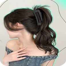Pince à cheveux pour femmes Wwave Part Gable Phone Ttail Square Tincer Pin (WF01C10) - Product Image 1