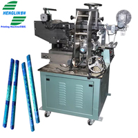 Machine automatique d'estampage à chaud de précision pour stylo à bille, crayon cylindrique pour rouge à lèvres et Eyeliner
