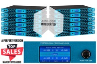 Amplificateur de puissance professionnel 2 canaux classe D CVR Dsp3302 1U 7140W 2 ohms stable en métal portable pour systèmes audio surround