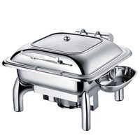 Matériel de traiteur de luxe pour hôtels et mariages : Réchauds de buffet, Chauffe-plats, Chafer Dish argenté pour la restauration