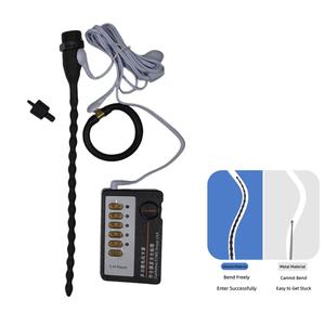 Fabrik preis Anal Vibrator Prostata-Massage gerät 37 cm Schwarz Vibrierende Anal perlen Männliche Mastur batoren Sexspielzeug - Product Image 1