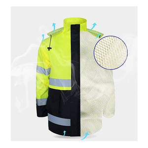 <span class=keywords><strong>Combinaison</strong></span> <span class=keywords><strong>de</strong></span> <span class=keywords><strong>travail</strong></span> imperméable et coupe-vent 2026, très réfléchissante, vêtement <span class=keywords><strong>de</strong></span> sécurité haute visibilité, ensemble imperméable - Product Image 2