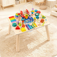 Table d'activités pour tout-petits avec logo personnalisé, écologique, jeu de pêche interactif pour les enfants d'âge préscolaire, jouet éducatif pour la salle de jeux
