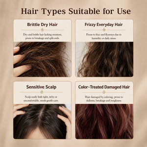Shampoo à l'huile d'argan marocaine sans sulfate, nettoyant nourrissant pour <span class=keywords><strong>cheveux</strong></span> secs <span class=keywords><strong>et</strong></span> crépus, booste la brillance soyeuse pour tous types de <span class=keywords><strong>cheveux</strong></span>, vente en gros - Product Image 4
