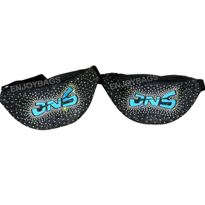 Mochila Enjoybags Sparkling Cheer y riñonera con logotipo alrededor de diamantes de imitación, personalizado cualquier color con cremallera para clubes de porristas - Product Image 2