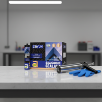 Scellant en silicone transparent tout usage, séchage rapide, forte adhérence pour panneaux composites en aluminium, bois, acier, utilisation intérieure/extérieure