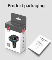 Lecteur MP3 stéréo portable pour voiture, émetteur FM BT5.0, double ports de charge USB, prise en charge mains libres, lecteur de carte U-disk, chargeur de voiture, AUX, carte SD