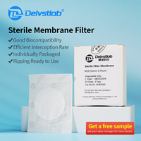 Delvstlab Mezcla de Celulosa Ester MCE Estéril 47mm 0.45um Membrana Soluciones Filtro