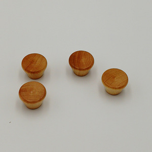 Mushroom Furniture Wooden Handles Round Cabinet <b>Knobs</b> Durable Traditional Design - Product Image 2