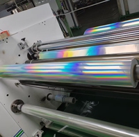 Vinyle adhésif holographique pour impression laser à solvant écologique, film publicitaire jet d'encre effet arc-en-ciel, vente chaude directe usine