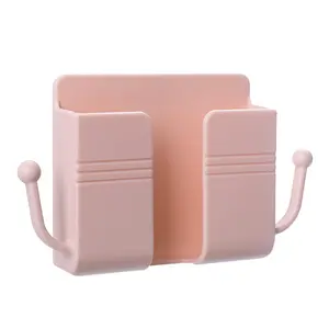 Mobile Charging Port Remote Control Wall Beside Organizer Storage Box Plastic Charging Remote Wall Brackets Holder