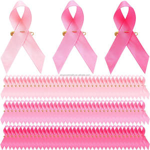 OKAY <span class=keywords><strong>Ruban</strong></span> de satin simple face en polyester personnalisé Rubans de sensibilisation Pin pour rubans de sensibilisation - Product Image 2