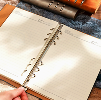 Organiseur de budget en cuir PU avec logo personnalisé, format A5, pour fournitures de bureau
