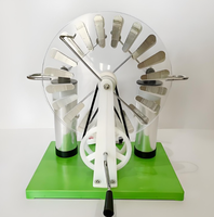Elektrostatischer Generator, Demonstrationswerkzeug für Physik aus Kunststoff, 14x14cm, Silber, 800g, Anpassbar für Lehrmittel, Bildung, Kinderlabor