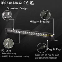 Worthbuy — accessoires de voiture à Double rangée, barre lumineuse led pour camion, pièces de voiture créatives 2022 avec lentille 5D, 20 pouces, 126w