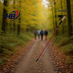 Black 7-5J2D <b>Folding</b> Trekking Poles Premium <b>Walking</b> <b>Sticks</b> for Outdoor Adventures - Product Image 2