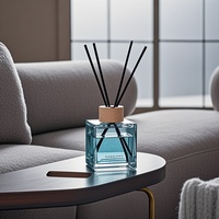 Diffuseur à bâtonnets parfumés au bois flotté pour suite d'hôtel de luxe et chambre VIP, flacon en verre, diffuseur à bâtonnets jetable