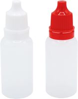 Vente en gros médical vide en plastique bouchon à vis cylindre gouttes pour les yeux et pilules conteneurs presser 15ml Hdpe flacon compte-gouttes pour les yeux