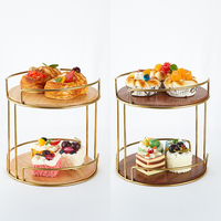 Ensemble de 3 supports à dessert modernes en acier inoxydable, supports de buffet, supports à cupcakes, plateaux à pâtisserie, plateaux à friandises, utilisation en restaurant, mariage