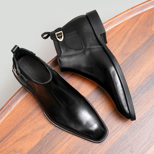 Botas de Trabajo para Hombre, de Cáñamo, con Cordones, Impermeables, Antideslizantes, Estilo Inglés Vintage, con Suela de Goma Cosida a Mano Goodyear - Product Image 6