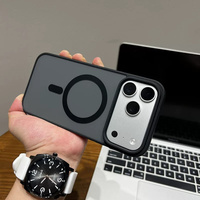 Étui de téléphone portable en acrylique translucide givré de couleur unie pour iPhone 18 17 16 15 14 13 12 11 Pro Max
