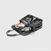 Sac de Factrice pour Femme – Nouvelle Collection Haut de Gamme Matelassé avec Chaîne, Bandoulière Unique en Polyester, Automne, Porté Épaule/Bandoulière