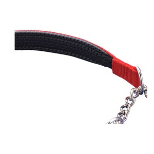 OEM ODM Classique Solide Motif Néoprène Triangle Starter Chaîne Martingale Chien Collier Personnalisé Pet Training Wholesale Iron - Product Image 2