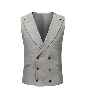Venta al por mayor de tres piezas Trajes de los hombres de moda Delgado Oficina de negocios Hombres Traje DE <span class=keywords><strong>BODA</strong></span> Conjuntos Blazer + Pantalones + <span class=keywords><strong>Chaleco</strong></span> de los hombres Top - Product Image 4