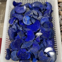 Vente en gros de cristaux de lapis-lazuli sculptés à la main, cristaux de guérison Reiki, lune en quartz, artisanat pour la décoration