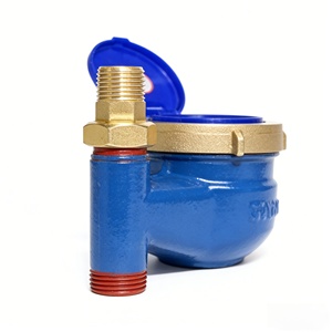 Compteur d'eau froide à rotor vertical, DN15 à DN32. Machine à eau froide industrielle portable multi-flux en cuivre à circulation verticale. - Product Image 2