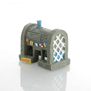 원 스톱 쇼핑 도매 수지 어항 수족관 장식품 파인애플 문어 형제 장식 물고기 수영 - Product Image 3