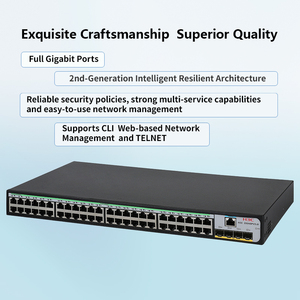 Commutateur réseau H3C S5048PV6-EI, commutateur géré de niveau 2 Gigabit à 48 ports, QoS, SNMP, 4 ports optiques Gigabit, <span class=keywords><strong>VLAN</strong></span>, empilable - Product Image 2