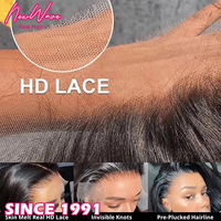 Peluca de Cabello Humano Virgen 13X6 con Frente de Encaje, Sin Enredos, Cutícula Alineada, Sin Pegamento, Full HD Transparente, Larga, 250% de Densidad, Rojiza
