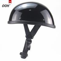 Casque de moto vintage ouvert OOH New XL ABS homologué DOT pour adultes hommes femmes