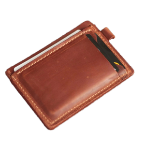 Dompet kunci kartu kulit sapi, gantungan kunci pria kartu hadiah, dompet kartu kredit untuk pria - Product Image 1