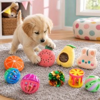 Jouets à mâcher pour chiens en coton mignon, design fruits et légumes, peluche douce, jouet couineur pour animaux de compagnie, ensemble sûr pour petits chiens, pour le jeu en intérieur