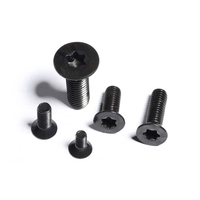 Boulon Torx à tête plate en acier au carbone Q195 Q215 qq355 Q275 enduit d'oxyde noir de Zinc ISO14581 CSK