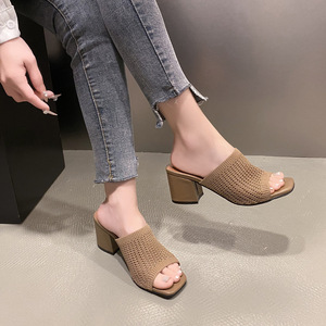 <span class=keywords><strong>Sandalias</strong></span> de Verano QF1, Nueva Versión Coreana, Tejidas, Abiertas, con Malla Cuadrada para <span class=keywords><strong>Mujer</strong></span> - Product Image 4
