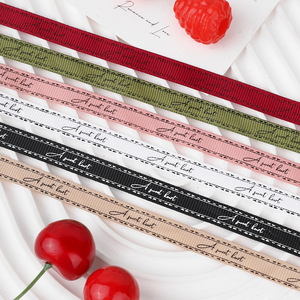 Ribbon Spool Gift Wrapping Ribbon Polyester A Sweet Life Printed Floral 8K415 - Product Image 2