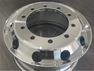 Rueda Forjada para Camión Comercial, 22.5*8.25, 22.5*9.0, 22.5*11.75, 24.5*8.25, Cromada, Pulida, para Autobús de Uso Pesado - Product Image 2