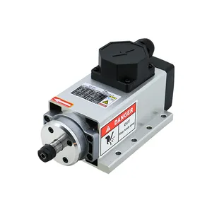 HLTNC CNC freze mili motor 1.5kw ER20 220v 380v yüksek hız 24000rpm 400hz hava soğutma mili ile ER20 chuck collet