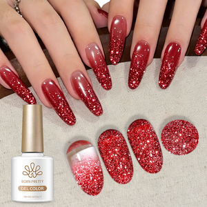 Esmalte de <span class=keywords><strong>Uñas</strong></span> en Gel con Brillo Reflectante BORN PRETTY, 6 Colores: Rojo, Rosa, Dorado, Plateado, con Destellos de Diamante Holográfico - Product Image 3