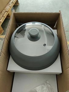 Ánh sáng màu xám 10.5 inch ráp lò vi sóng Splatter Glass Bìa Guard nắp nồi tấm bìa - Product Image 5