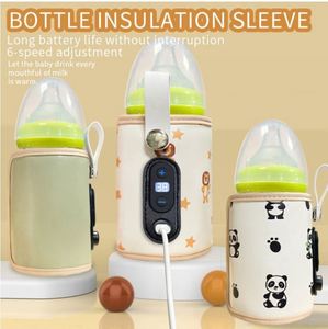 Calentador de Biberones Portátil, Seguro, Duradero y Sostenible, Control Manual Universal, Material Plástico, Bolsa Térmica, Estilo Moderno - Product Image 2